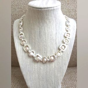 Studio G Square Freshwater Pearl Circle Necklace With Magnetic Closure